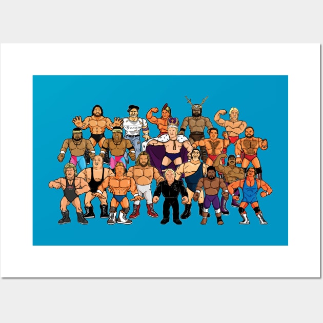 The wrestling Family Wall Art by jasonwulf